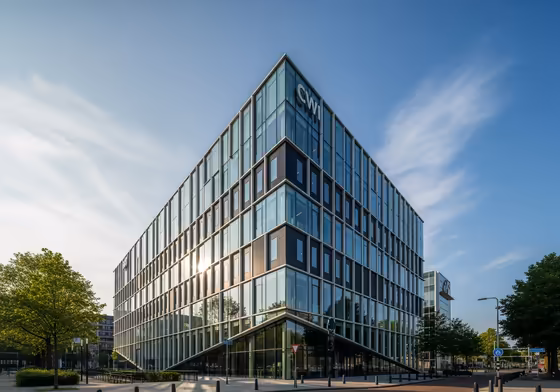 The Centrum Wiskunde & Informatica (CWI) building in Amsterdam where Python was conceived.